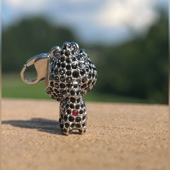 Swarovski Crystal Cat keychain charm. Rare Halloween black discontinued. - Picture 6 of 13